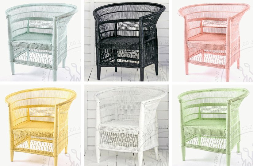 Malawi Chairs in different colours