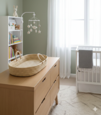 Baby Changing Basket with Handles
