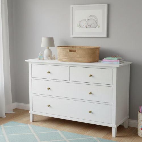 Moses Basket with Key Hole Handles 2