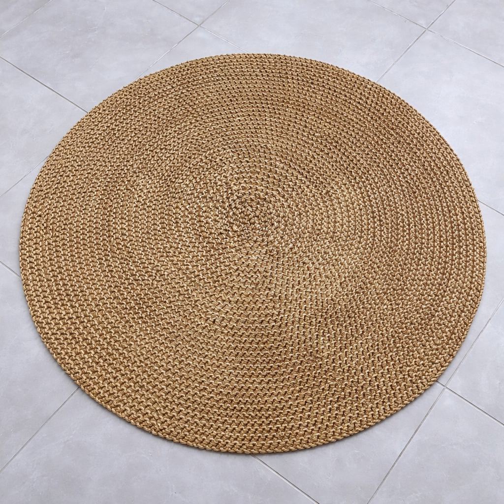 Round Woven Area Rug